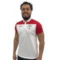 Camisa Polo Portuguesa Joma Hobby Ii 2025 - Masculina BRANCO/VERMELHO