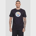 Camiseta NFL Logo Pittsburgh Steelers - Masculina PRETO