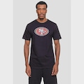 Camiseta NFL Logo San Francisco 49ers - Masculina PRETO