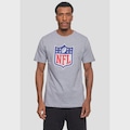 Camiseta NFL Shield - Masculina CINZA CLARO