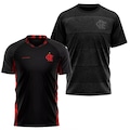 Camisa do Flamengo Blood + Camisa Confirm Braziline - Masculina PRETO