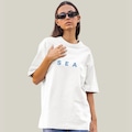 Camiseta Oversized Prime Sea WSS - Feminina BRANCO