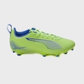 Chuteira de Campo Puma Ultra 5 Play - Infantil VERDE/AZUL