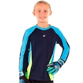Camisa Manga Longa de Goleiro Poker Invicto - Infantil AZUL ESC/AZUL
