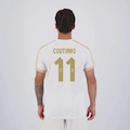 Camisa do Vasco Kappa Supporter Gold 11 Coutinho - Masculina BRANCO