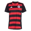Camisa do Flamengo Uniforme 1 25/26 Torcedor adidas - Feminina PRETO