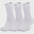 Kit Meias Under Armour Core Cotton Cano Alto com 3 Pares - Adulto BRANCO