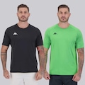 Camiseta Kappa Benji - Masculina - 2 Unidades PRETO