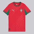 Camisa Portugal I 2025 Puma - Feminina VERMELHO