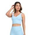 Top Alto Giro Regata com Recorte - Feminino AZUL/BRANCO