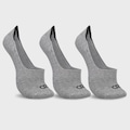 Meia Ultra Invisível Olympikus - 3 Pares - Masculina CINZA