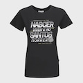 Camiseta do Santos Surf Center Nascer - Feminina PRETO