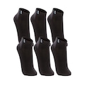 Meia Cano Curto Lupo AU Walk - 3 Pares - Unissex PRETO