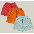 Short WSS Elastano Premium - 3 Unidades - Masculino LARANJA