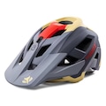 Capacete para Ciclismo Gold Sports Fox Fast MTB Tamanho Ajustável CINZA
