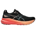 Opção de cor PRETO/LARANJA de Tênis ASICS Gel-Kayano 31 Masculino