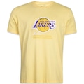 Camiseta New Era Los Angeles Lakers Logo History - Masculina AMARELO