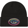 Gorro New Era Tech Green Bay Packers NFL Crucial Catch 2024 - Adulto PRETO