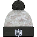 Gorro New Era NFL Logo Salute to Service 24 Militar Pompom - Adulto CINZA
