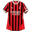 Camiseta Puma Ac Milan Home Torcedor 25 - Masculina VERMELHO/PRETO