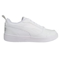 Tênis Puma Rebound V6 Low - Masculino BRANCO/CINZA