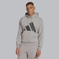 Blusão Adidas Big Logo Com Capuz - Masculino CINZA