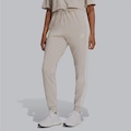 Calça Adidas Single Jersey 3 Stripes - Feminina BEGE