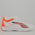 Chuteira Futsal Puma Ultra 5 Match It + Mid - Infantil BRANCO