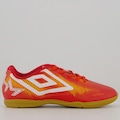 Chuteira Futsal Umbro Heatmap - Infantil VERMELHO