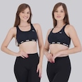 Top Puma Com Bojo Removível - 2 Unidades - Feminino PRETO