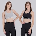 Top Puma Nadador - 2 Unidades - Feminino CINZA