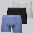 Cueca Lupo Boxer Elastic - 3 Unidades - Masculino BRANCO