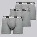 Cueca Puma Boxer Cotton - 3 Unidades - Masculino AZUL ESCURO