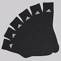 Meia Adidas Spw Cano Alto 6 Pares - Unissex PRETO