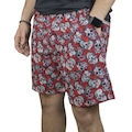 Bermuda Meinerz Fische Iii Roses - Masculina VERMELHO