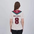 Camisa do Fluminense Umbro III 2024 8 Martinelli - Feminina BEGE
