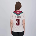 Camisa do Fluminense Umbro III 2024 3 Thiago Silva - Feminina BEGE