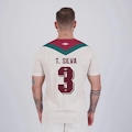 Camisa do Fluminense Umbro III 2024 3 Thiago Silva - Masculina BEGE