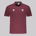 Camisa Polo do Fluminense Umbro Viagem 2025 - Masculina VERMELHO