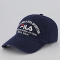 Boné Aba Curva Fila Biella Italia - Strapback - Adulto AZUL ESCURO