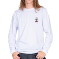 Camiseta Manga Longa Rip Curl Search Icon - Masculina BRANCO