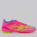 Chuteira de Society adidas F50 League - Infantil ROSA
