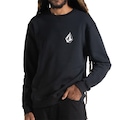 Blusão de Moletom Volcom Iconic Stone - Masculino PRETO