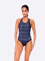 Maiô Speedo Cross Deep Map - Feminino PRETO