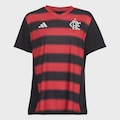 Camisa I Flamengo 25/26 adidas - Feminina PRETO