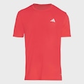 Camiseta adidas Own The Run 3 Listras - Masculina VERMELHO