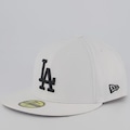 Boné Aba Reta New Era MLB Los Angeles Dodgers 5950 - Fechado - Adulto BRANCO