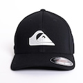 Boné Aba Curva Quiksilver Textured High Logo - Fechado - Adulto PRETO