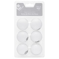Bola de Tênis de Mesa Vollo ABS Training 3 Estrelas - 06 Unidades BRANCO