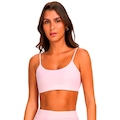Top Alto Giro Eterno Liso - Feminino ROSA